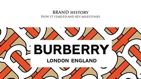 what year did burberry start using product identification|when was Burberry founded.